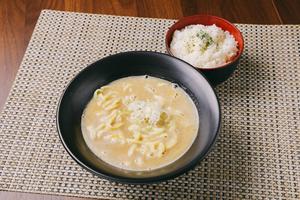 かけポタージュらーめん追いライス