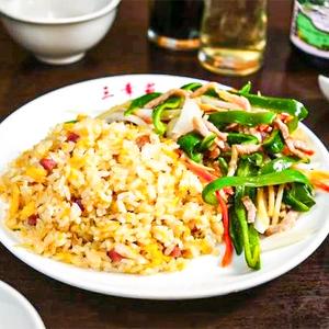 炒飯＆チンジャオロースコンボ Fried Rice ＆ Green Pepper Steak Combo