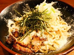 油そばカルボナーラ風