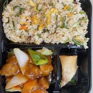 五目炒飯とスブタ弁当