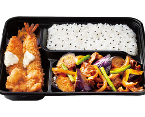 Dxなすの辛味噌炒め弁当～3種のジャンが決め手～
