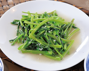 中国ラーメン揚州商人 空芯菜炒め Water Spinach Stir-Fry