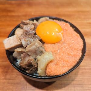 豚と明太子