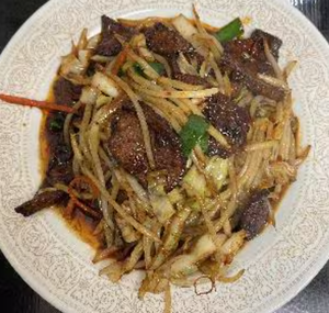 レバ野菜中華味噌炒め