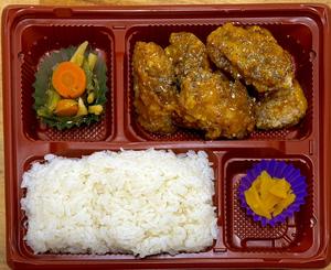からあげ弁当白米(カレーマヨ)