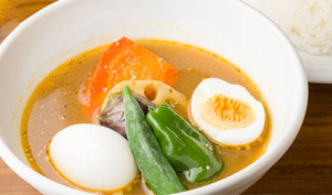 エッグと野菜のスープカレー Egg and Vegetable Soup Curry