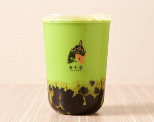 ブランクタピオカ抹茶ミルクティー L Black Tapioca Matcha Milk Tea (Large)
