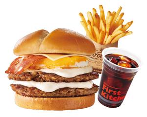 クリームクリームチーズバーガーダブルセット