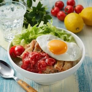 チキンステーキロコモコ(スープ付き)