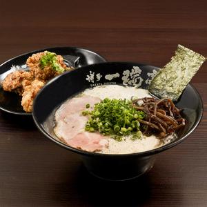 博多ラーメン+塩麹唐揚げセット