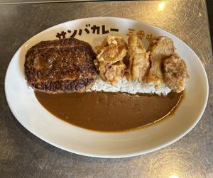 からあげコンボカレー Fried chicken ＆ Hamburg steak curry