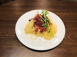 生ハムのペペロンチーノ