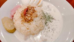 チキンクリームライス卵