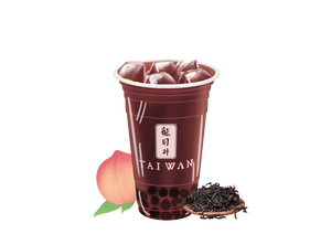 No. 12タピオカピーチ烏龍ティー 珍珠蜜桃烏龍茶/Tapioca Peach Oolong Tea
