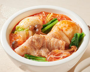 豚三枚肉の麻辣湯