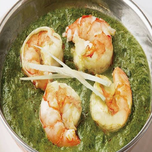 サグプラウンカレー Saag Prawn Curry