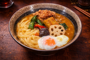 #IRODORIカレー釜玉