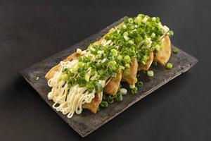 ネギマヨ もち焼き餃子 Spring Onion and Mayo Gyoza Dumplings