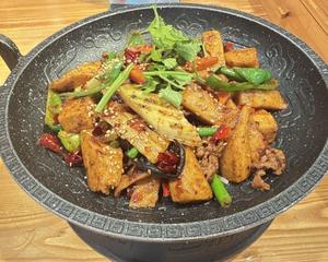 百葉豆腐の汁なし鍋