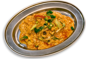 鶏肉とカレー粉のふわふわ卵炒め/Stir-fried Egg with Chicken and Curry Powder