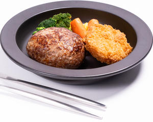 カニクリームコロッケ＆ハンバーグBOX(ご飯付き)