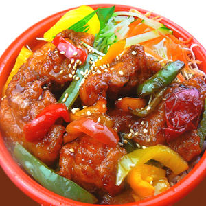 鶏唐中華丼