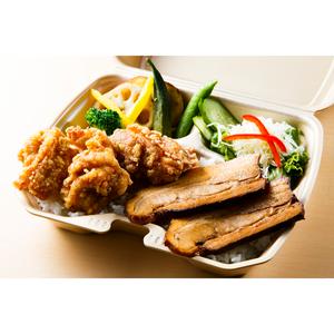 大きな唐揚げ＆豚バラチャーシュー弁当