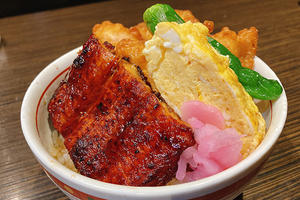 【並】唐揚げ・香ばしうな玉丼(鰻1切れ)