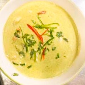 グリーンカレーセット Green Curry Setナン