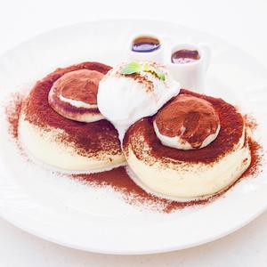 コトブキ園長寿卵使用こだわりの大人のリッチティラミススフレパンケーキ