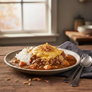 チーズのせカレー