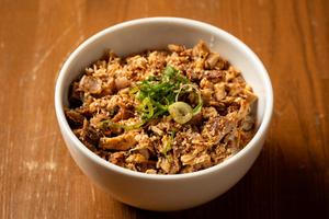 鶏ポタラーメンTHANK 鶏のほぐし丼