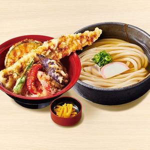 久兵衛屋 【満腹久セット】かけうどん・穴子天丼