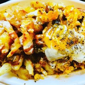 ケバブ目玉焼き弁当 Kebab bento box with egg