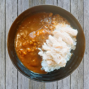 TCRのカレーライス on the ほぐしチキン