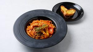 エビトマトクリームパスタ