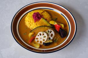 たっぷり野菜のやさしいスパイスベジカレー Spiced Vegetable Medley Curry(Vegan)