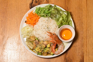 赤海老の海鮮ポキ丼(サラダ付)
