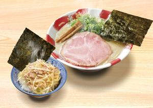 白豚骨ラーメン白髪ねぎチャ丼セット