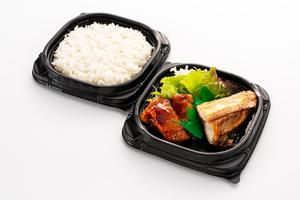 しまほっけと甘辛チキンステーキ弁当