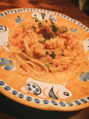ウニのトマトクリーム パスタ