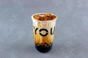 焦がし黒糖タピオカラテ Burnt brown sugar latte   ICED・Mサイズのみ