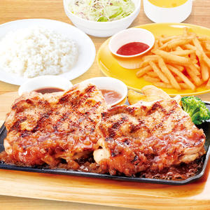【943】グリルチキン400g弁当 ポテト＆コーンスープセット