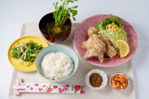 塩唐揚げ定食
