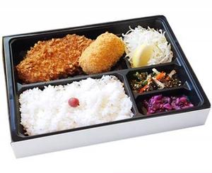 カニクリームコロッケ＆ロースかつ弁当