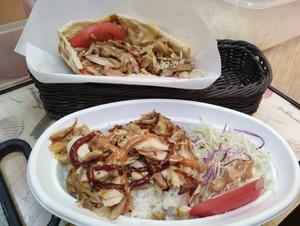 ケバブサンドとケバブライスKebab sand and kebab rice