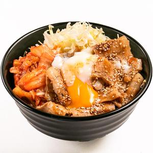 温玉豚キムチ丼(Pork＆Kimuchi＆Egg Bowl)