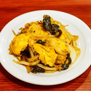 キクラゲとたまご炒めとチャーハンセット