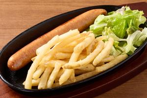 肉屋のハンバーグとガーリックライス 肉屋の粗挽きソーセージ＆ポテト Sausage ＆ Fried Potato