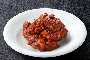 韓国カルビ丼とスンドゥブ 洞山 ヤンニョムチキン盛り 中